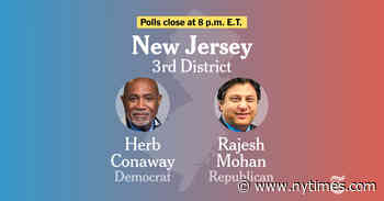 New Jersey Third Congressional District Election Results 2024: Conaway vs. Mohan