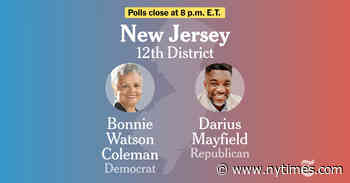 New Jersey 12th Congressional District Election Results 2024: Watson Coleman vs. Mayfield