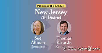 New Jersey Seventh Congressional District Election Results 2024: Kean Jr. vs. Altman