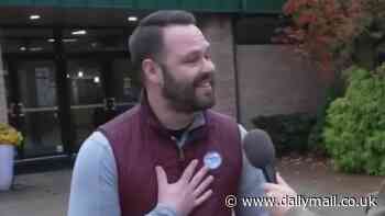 Moment Michigan father cries on CNN as he reveals who he's voting for and why