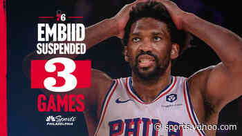 Joel Embiid suspended 3 games for shoving columnist in locker room