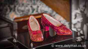 Iconic 'Wizard of Oz' ruby slippers previously stolen by thieves go up for auction for eye-watering price