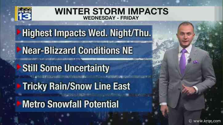 Major winter storm on the way to New Mexico