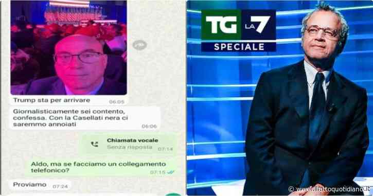 “Con la Casellati nera ci saremmo annoiati”: lo screenshot della chat privata tra Mentana e Cazzullo va in onda su La7