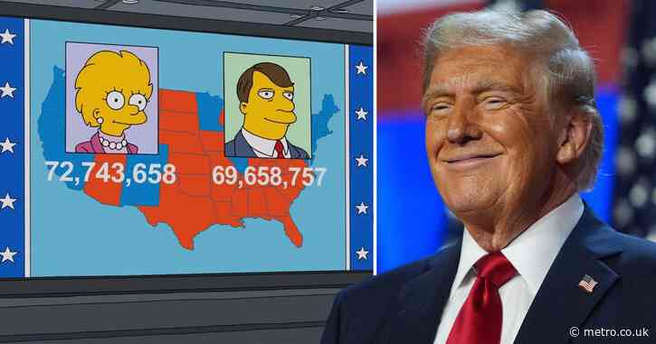 The Simpsons predict US 2024 election map with eerie accuracy