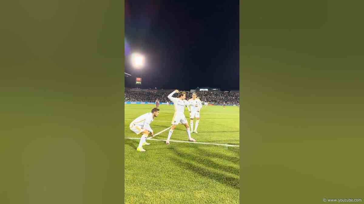 POV: Riqui Puig Does an LA Dodgers Goal Celebration #MLS #LAGalaxy