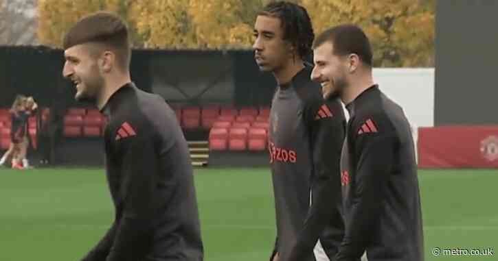 Manchester United boosted as £52m signing is pictured in training following long injury layoff