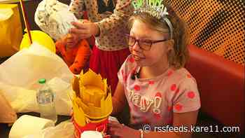 Girl born at McDonald's returns to celebrate her 10th birthday