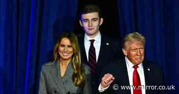 How tall Barron Trump actually is as people baffled by staggering size difference with dad