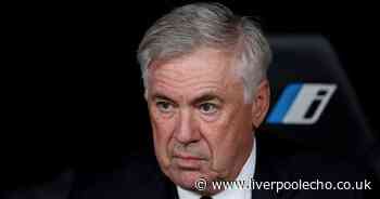 Real Madrid star set to miss Liverpool clash as Carlo Ancelotti slammed in social media rant