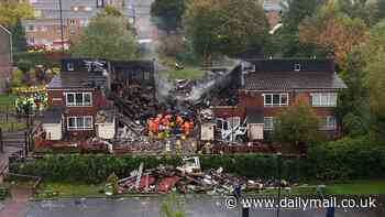 Three men arrested on suspicion of manslaughter over 'cannabis lab' explosion which left two dead including boy, seven