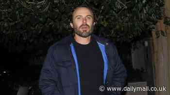 Ben Affleck's brother Casey looks scruffy as he leaves Stephen J. Cloobeck's Election Night Watch party