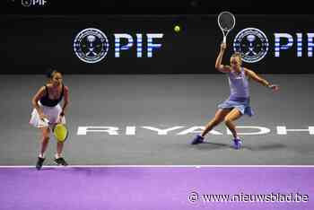 Elise Mertens en dubbelpartner Hsieh Su-Wei stranden in groepsfase van WTA Finals in Saudi-Arabië