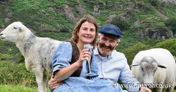 Happy couple tie the knot - with sheep that sparked their romance