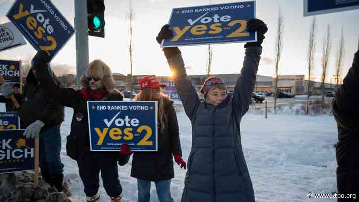 Effort to repeal Alaska’s ranked choice voting still holds narrow lead