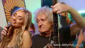 Brian May, 77, receives a VERY rude awakening from X Factor finalist Talia Dean as he makes a surprise cameo in the music video for her new song You Made Your Bed