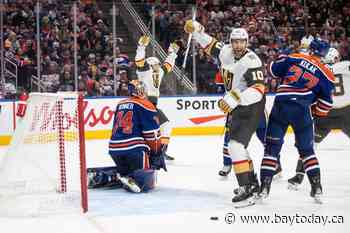 Golden Knights end road woes to spoil McDavid's return for Oilers