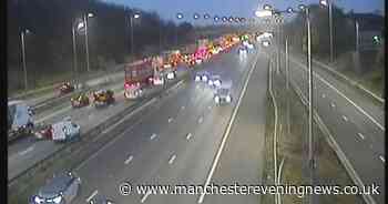 M62 crash LIVE updates after traffic stopped on motorway approaching Manchester