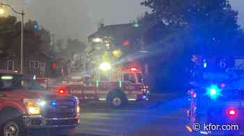 Firefighters battle NW Oklahoma City house fire