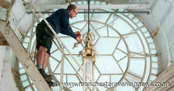 Striking images of historic clock repaired in time for Remembrance Day