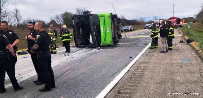 'It was surreal': 28 hospitalized, one in critical condition, after I-490 bus flip