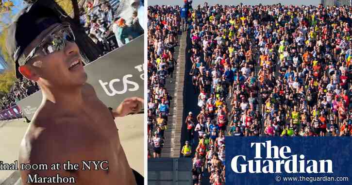 Influencer who brought camera crew to New York marathon banned from race – video