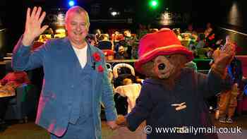 Young patients can hardly bear the excitement as Hugh Bonneville drops in for surprise Paddington screening at children's hospital