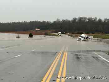 Volunteer poll workers drown on a flood-washed highway in rural Missouri on Election Day