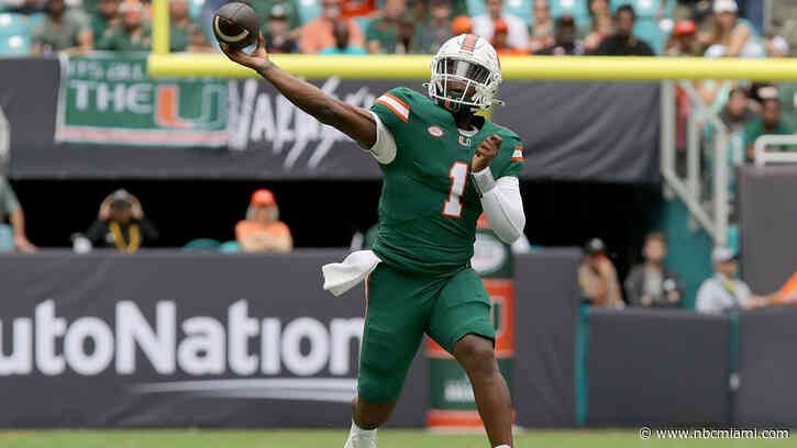 No. 4 Miami leans on QB Cam Ward to lead high-scoring offense against Georgia Tech