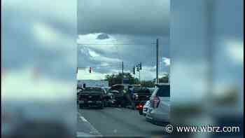 Ambulance involved in multi-vehicle crash at Lovett Road and Joor Road