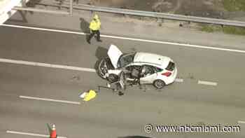 Person killed in crash on I-75 in Pembroke Pines