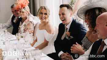 Nervous dad forgets bride as he walks down aisle