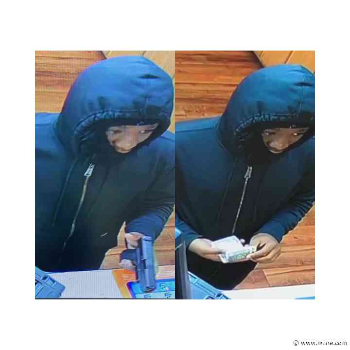 Huntington County Sheriff's Department looking for armed robbery suspect