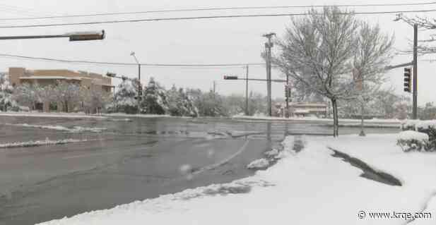 Santa Fe sees winter whiteout, storm system expected to stay through end of week