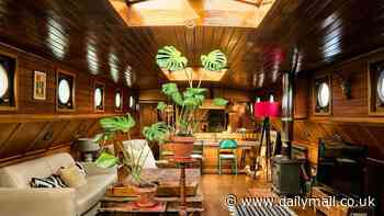 Vintage houseboat on the Thames which was used as recording studio by classic dance act hits the marketplace