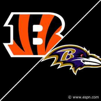 Follow live: Ravens look to rebound at home vs. Bengals on TNF