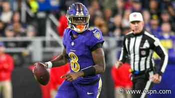 Tylan Wallace takes Lamar Jackson's 2nd TD 84 yards as Ravens cut deficit