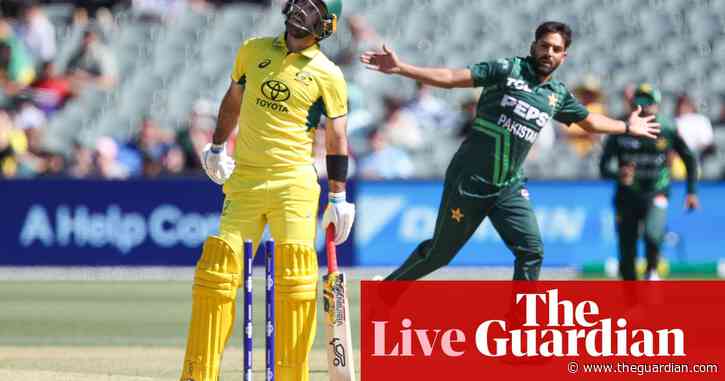 Pakistan chase 164 for victory over Australia: second men’s one-day international – live