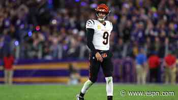 Burrow, Chase's brilliance wasted as Bengals fall