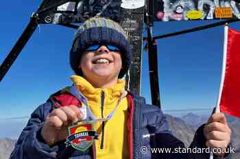 Eight-year-old completes ’emotional’ climb up highest peak in north Africa