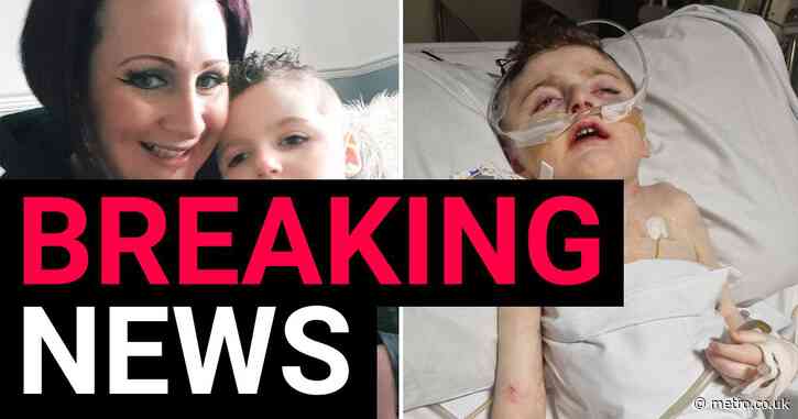 Boy, 9, who was abused by dad dies in hospital