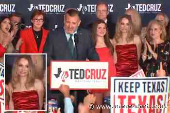 Ted Cruz’s daughter caught wincing and telling her mom ‘don’t clap’ as senator praises Trump on stage