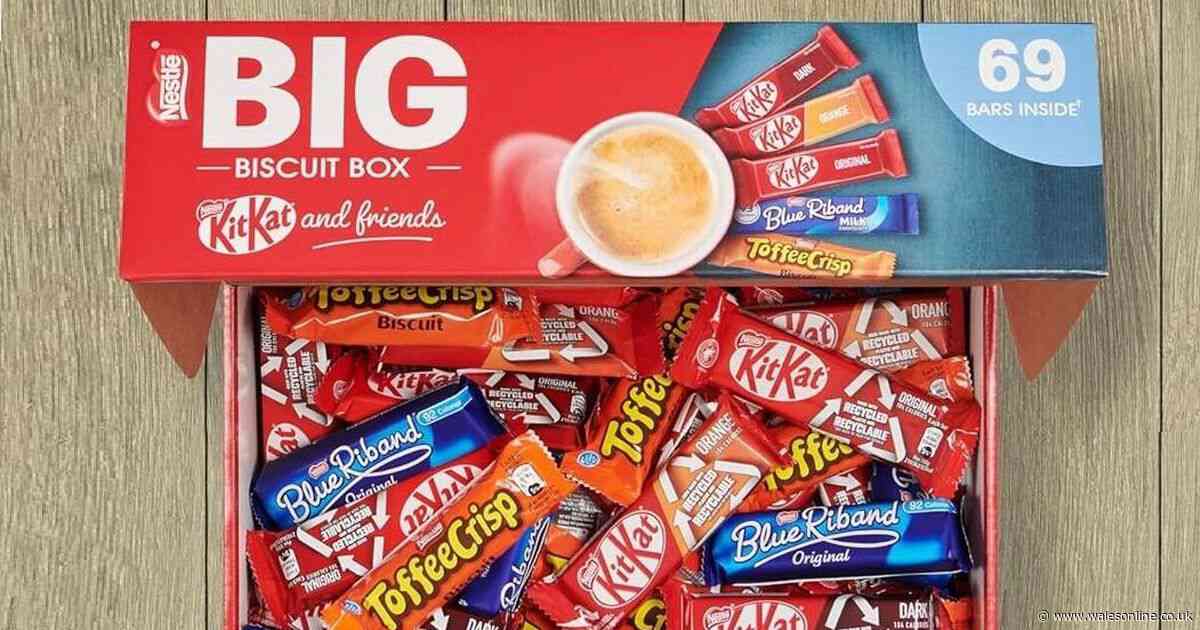 'Irresistible' giant KitKat, Blue Riband and Toffee Crisp box is a chocolate lover's dream