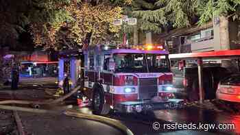 2 units heavily damaged in two-alarm apartment building fire in Tigard