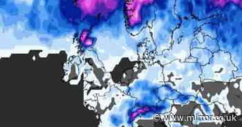 UK weather: New snow maps show exact date 'Arctic blast' set to hammer Britain