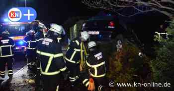 Unfall in Borstel/Segeberg: Fahrer (83) landet mit Auto auf Hecke