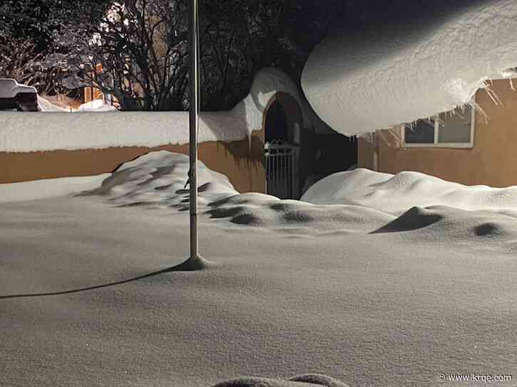 PHOTOS: Piled-up snow covers New Mexico communities