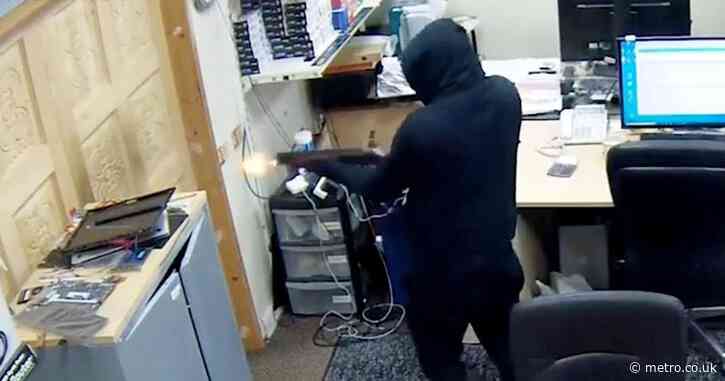 Masked gang fired shotgun at terrified staff while robbing computer shop