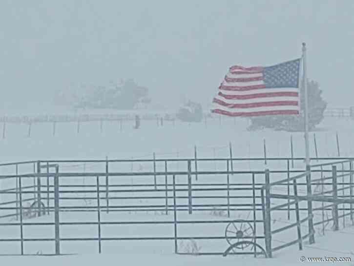 Winter weather blasts parts of New Mexico: Preliminary snow totals for November 7-8 storm