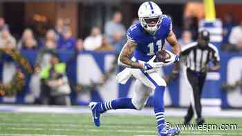 Colts WR Pittman won't play due to ailing back